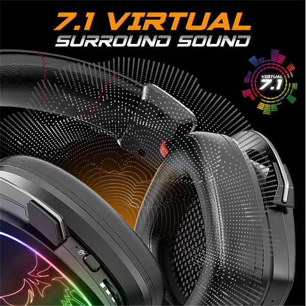 Spirit of gamer wireless fejhallgató - mic-xh1500 (multiplatform, 7.1, mikrofon, hangerőszabályzó, nagy-párnás, fekete)