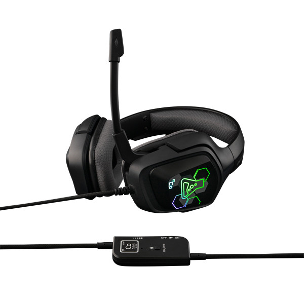 The g-lab fejhallgató - korp cobalt 7.1 (mikrofon, usb, hangerőszabályzó, nagy-párnás, rgb, fekete)