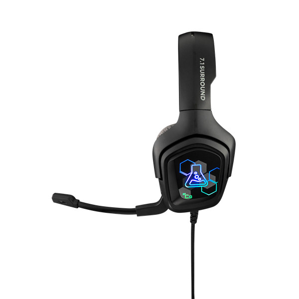 The g-lab fejhallgató - korp cobalt 7.1 (mikrofon, usb, hangerőszabályzó, nagy-párnás, rgb, fekete)