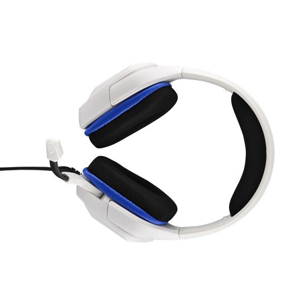 The g-lab fejhallgató - korp cobalt w (mikrofon, 3,5mm jack, hangerőszabályzó, nagy-párnás, fehér)