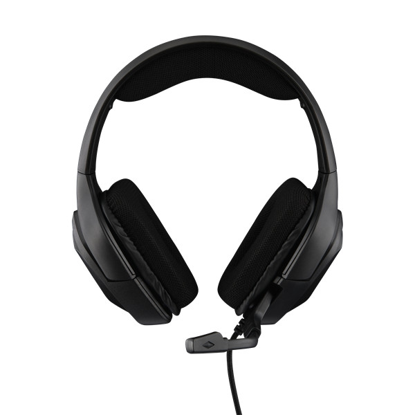 The g-lab fejhallgató - korp cobalt/b (mikrofon, 3,5mm jack, hangerőszabályzó, nagy-párnás, fekete)