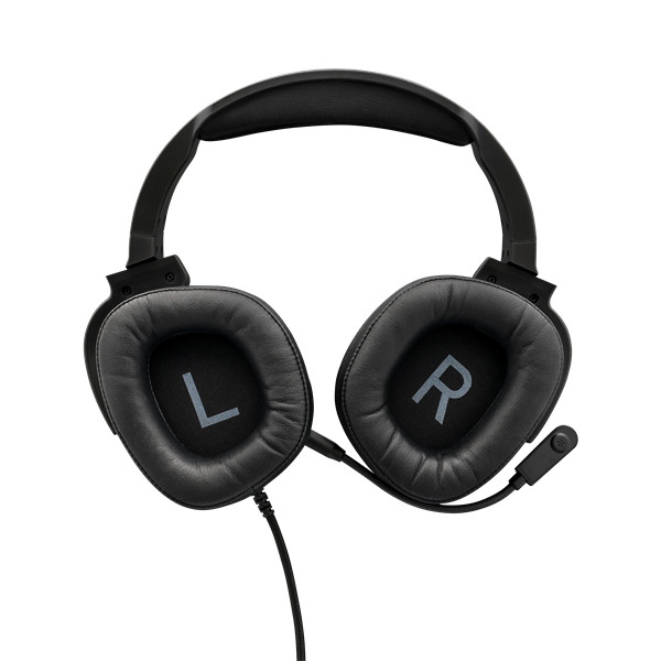 The g-lab fejhallgató - korp radium black (mikrofon,usb, 3,5mm jack, hangerőszabályzó, led,nagy-párnás)