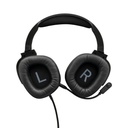 The g-lab fejhallgató - korp radium black (mikrofon,usb, 3,5mm jack, hangerőszabályzó, led,nagy-párnás)