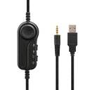 The g-lab fejhallgató - korp radium white (mikrofon,usb, 3,5mm jack, hangerőszabályzó, led,nagy-párnás)