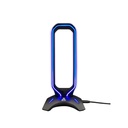 The g-lab fejhallgató állvány - k stand radon (fekete, 2xusb3.0, műanyag)