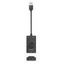 Orico külső hangkártya - sc2-bk/38/ (bemenet: usb2.0, kimenet: 2x 3,5mm jack: hang/mikrofon + 1x 3,5 mm jack 4 pin)