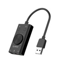 Orico külső hangkártya - sc2-bk/38/ (bemenet: usb2.0, kimenet: 2x 3,5mm jack: hang/mikrofon + 1x 3,5 mm jack 4 pin)