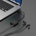 Orico külső hangkártya - skt3-bk (bemenet: usb/thunderbolt, kimenet: 2x3,5mm jack 3pin+1x 3,5mm jack 4pin)
