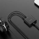 Orico külső hangkártya - skt3-bk (bemenet: usb/thunderbolt, kimenet: 2x3,5mm jack 3pin+1x 3,5mm jack 4pin)