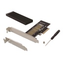 Conceptronic bővítőkártya - emrick05bs (pcie x4 to m.2 nvme, heatsink)