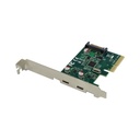 Conceptronic bővítőkártya - emrick07g (pcie x4 to 2x usb-c 3.2 gen2, táp: 15pin sata)