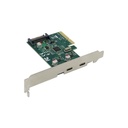 Conceptronic bővítőkártya - emrick07g (pcie x4 to 2x usb-c 3.2 gen2, táp: 15pin sata)