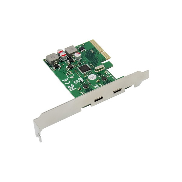 Conceptronic bővítőkártya - emrick08g (pcie x4 to 2x usb-c 3.2 gen2, saját tápellátás)