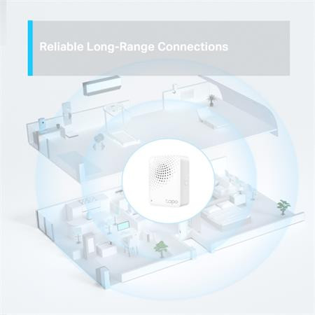 Okos IoT Hub + csengő/sziréna, TP-LINK, "Tapo H100", fehér