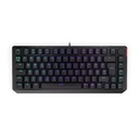 Endorfy billentyűzet - thock 75% (rgb, kailh red switch, mechanikus, 82 gomb, 1,8m, hu, fekete)