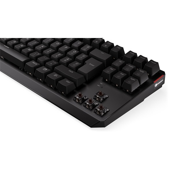 Endorfy billentyűzet - thock tkl (rgb, kailh brown switch, mechanikus, 87 gomb, 1,8m, hu, fekete)