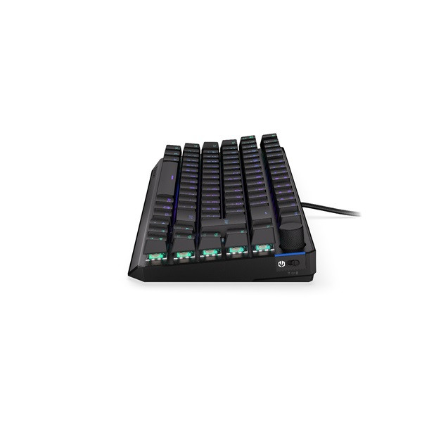 Endorfy wireless billentyűzet - thock 75% (rgb, kailh black switch, mechanikus, 82 gomb, hu, fekete)