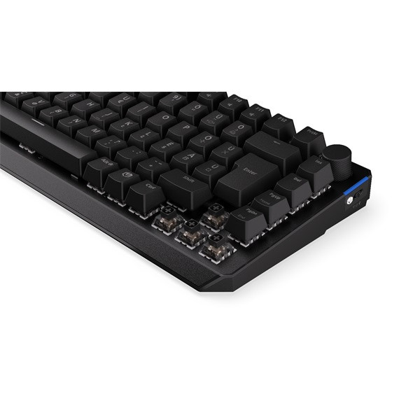 Endorfy wireless billentyűzet - thock 75% (rgb, kailh black switch, mechanikus, 82 gomb, hu, fekete)