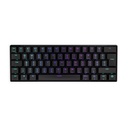 Endorfy wireless billentyűzet - thock compact (rgb, kailh red switch, mechanikus, 61 gomb, hu, fekete)