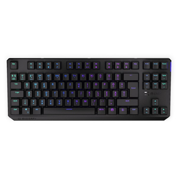 Endorfy wireless billentyűzet - thock tkl (rgb kailh red switch, mechanikus, 87 gomb, hu, fekete)