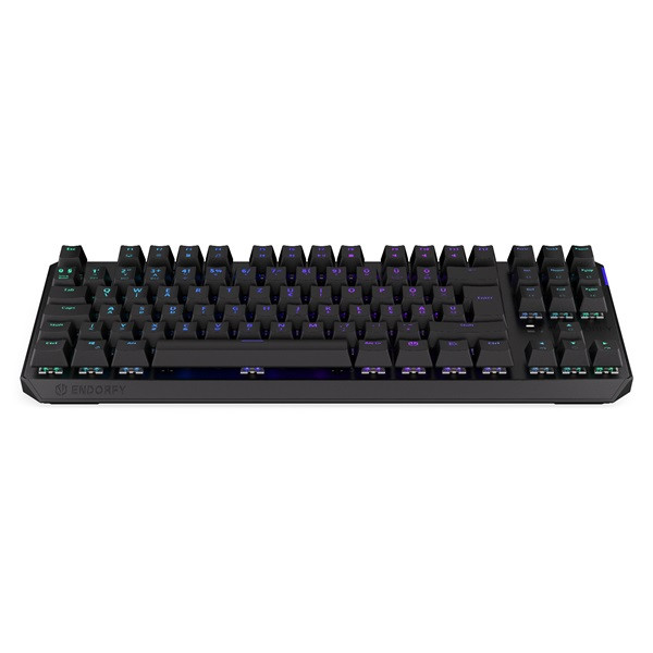 Endorfy wireless billentyűzet - thock tkl (rgb kailh red switch, mechanikus, 87 gomb, hu, fekete)