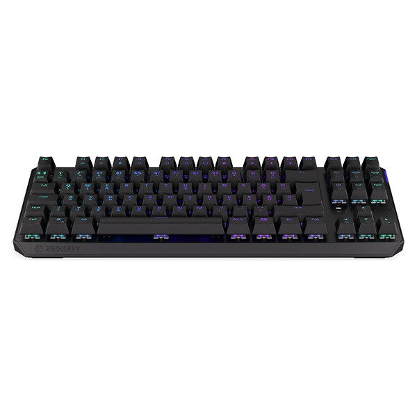 Endorfy wireless billentyűzet - thock tkl (rgb, kailh brown switch, mechanikus, 87 gomb, hu, fekete)