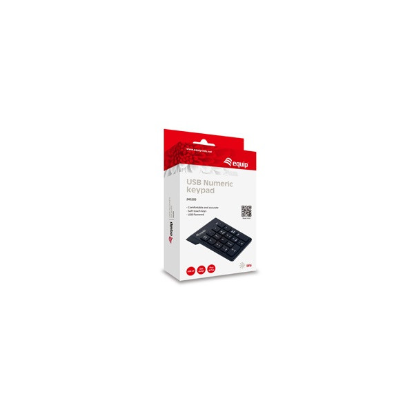 Equip-life numerikus billentyűzet - 245205 (usb, fekete)