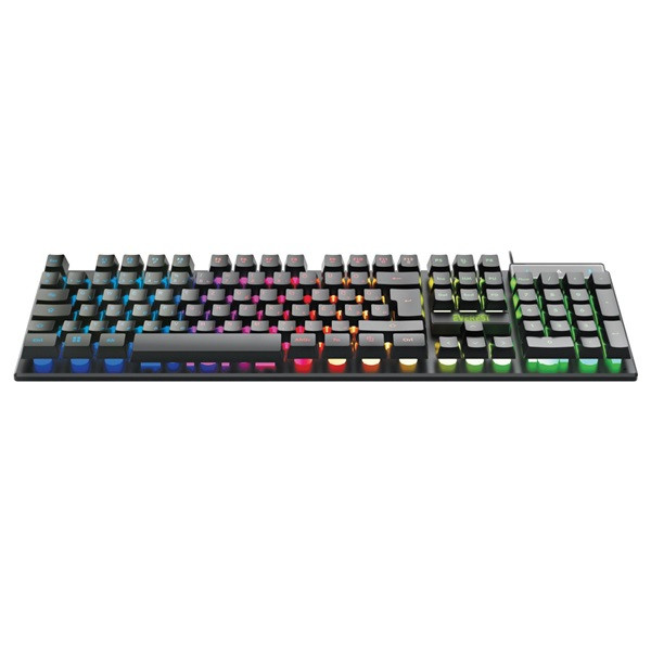 Everest gamer billentyűzet - kb-188 borealis rainbow (numpad, usb, fekete, magyar, rgb led)