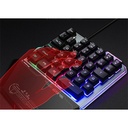 Rampage billentyűzet - kb-r24 x-mini (rgb led világítás)
