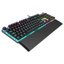 Rampage billentyűzet - kb-r28 blade plus (vezetékes, mechanikus, blue switch, magyar led, n-key, usb)