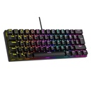 Rampage billentyűzet - plower k60 black us (vezetékes, mechanikus, blue switch, angol, fekete, rgb led)