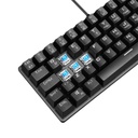 Rampage billentyűzet - plower k60 black us (vezetékes, mechanikus, blue switch, angol, fekete, rgb led)