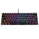 Rampage billentyűzet - plower k60 black us (vezetékes, mechanikus, blue switch, angol, fekete, rgb led)