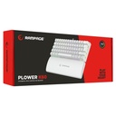 Rampage billentyűzet - plower k60 white us (vezetékes, mechanikus, blue switch, angol, fehér, rgb led)