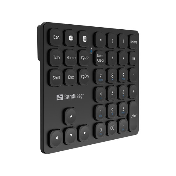 Sandberg billentyűzet - wireless numeric keypad pro