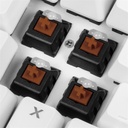 Sharkoon billentyűzet mechanikus - skiller sgk3 white/brown (kailh brown mechanika; világítás; fehér; angol)