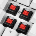 Sharkoon billentyűzet mechanikus - skiller sgk3 white/red (kailh red mechanika; világítás; fehér; angol)