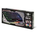 Spirit of gamer billentyűzet - pro-k5 (105 gomb, fém felső rész, rgb led, usb, 19 anti-ghost, fekete, magyar)