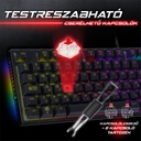Spirit of gamer billentyűzet mechanikus - xpert k250 (105 gomb, sog red, rgb led,usb, anti-ghosting, fekete, magyar)