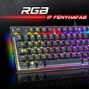 Spirit of gamer billentyűzet mechanikus - xpert k250 (105 gomb, sog red, rgb led,usb, anti-ghosting, fekete, magyar)