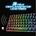 Spirit of gamer billentyűzet vezeték nélküli - elite k70 (tkl, 85 gomb,, rgb led,usb, anti-ghost, fekete, magyar)