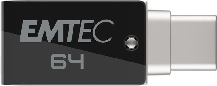 Pendrive, 64GB, USB 3.2, USB-A bemenet/USB-C kimenet, EMTEC "T260C Dual"