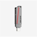 Hikvision hiksemi pendrive - dual slim, 64gb, usb3.2 - type-c, ezüst