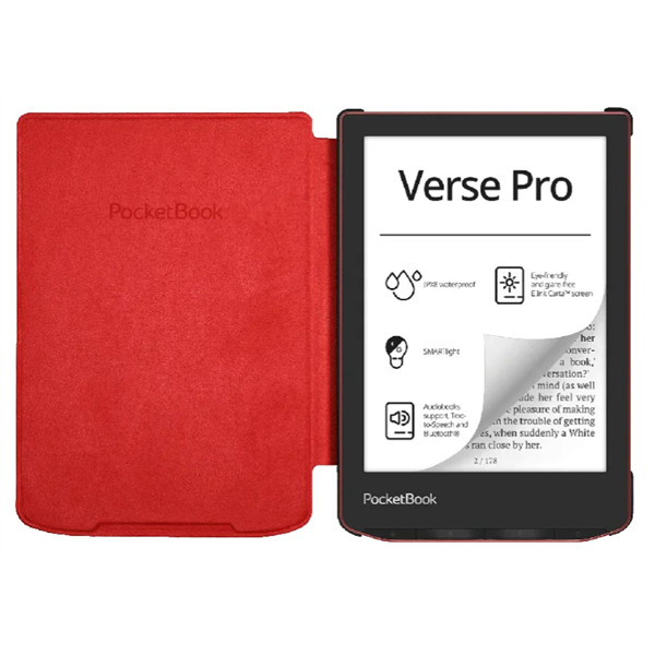 Pocketbook e-book tok -  pb629_634 shell gyári tok piros