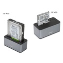 Everest hdd dokkoló - hd3-530 (2,5"/3,5" hdd usb-a 3.0, max.: 8tb, szürke)