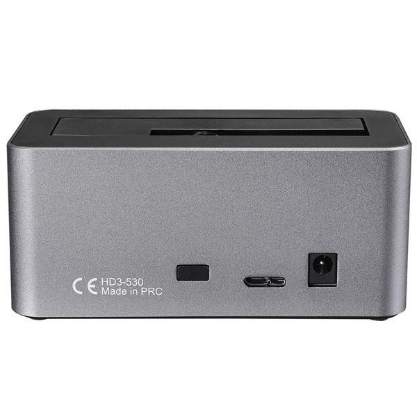 Everest hdd dokkoló - hd3-530 (2,5"/3,5" hdd usb-a 3.0, max.: 8tb, szürke)