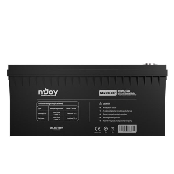 Njoy akkumulátor - ge20012kf (12v/200ah, t11, zárt, gondozás mentes, gel)