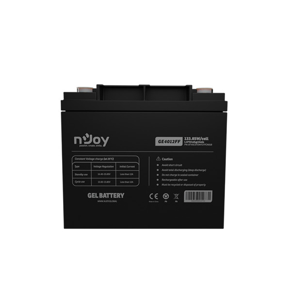 Njoy akkumulátor - ge4012ff (12v/40ah, t6, zárt, gondozás mentes, gel)