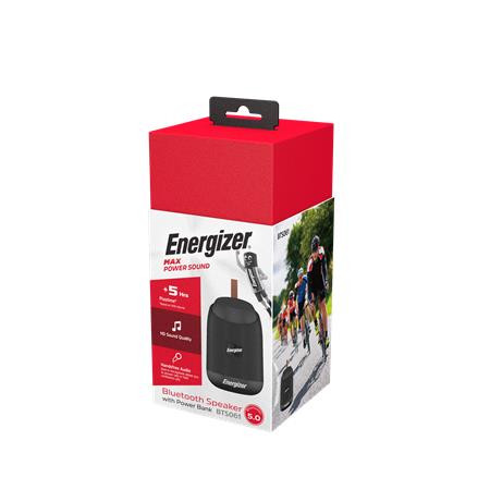 Hangszóró és power bank, hordozható, Bluetooth 5.0, ENERGIZER "BTS061", fekete