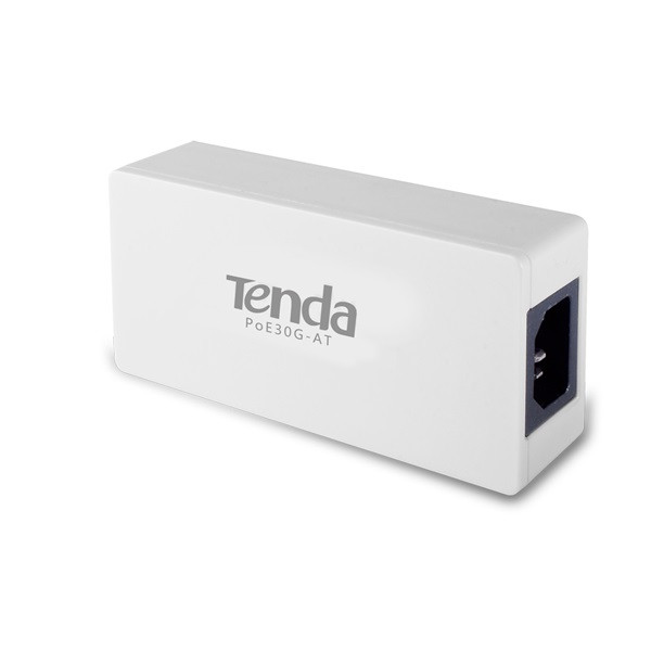 Tenda poe injector adapter - poe30g-at (30w, 230v bemenet;  802.3af/at poe; 1gbps, max 100m)
